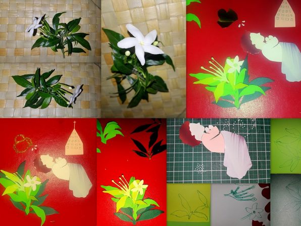 the common jasmine paper cut by hand